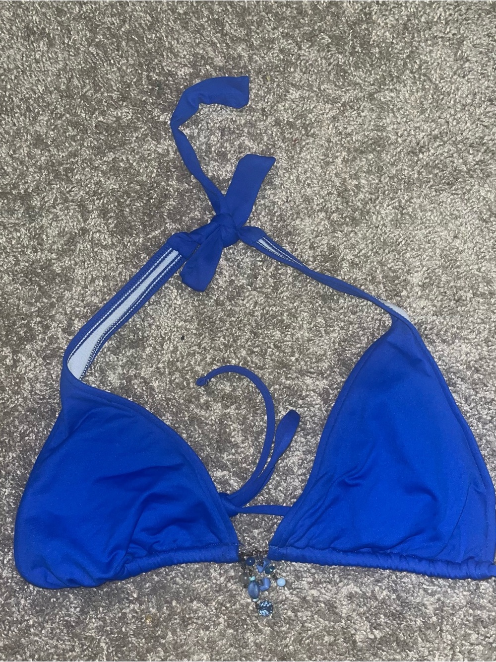Ralph Lauren Royal Blue Triangle Bikini Top